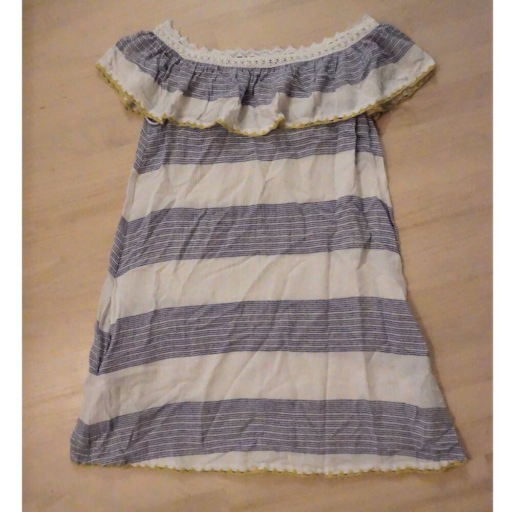Ban Jara Off The Shoulder Flowy Striped Dress size Medium